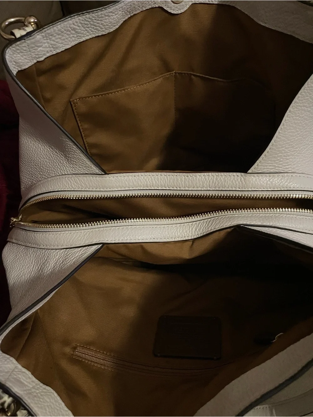 Coach pebbled leather